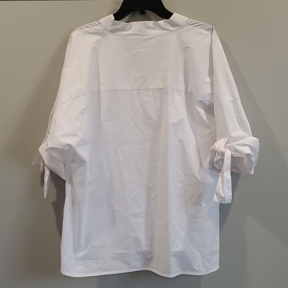 NWT Calvin KleinRoll sleeves top XL - Picture 4 of 8